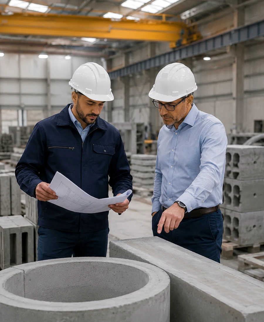 Análise técnica em indústria de artefatos de concreto